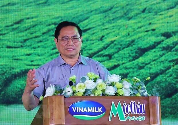 Thủ tướng Phạm Minh Chính dự Lễ Khởi công Tổ hợp Thiên đường sữa Mộc Châu